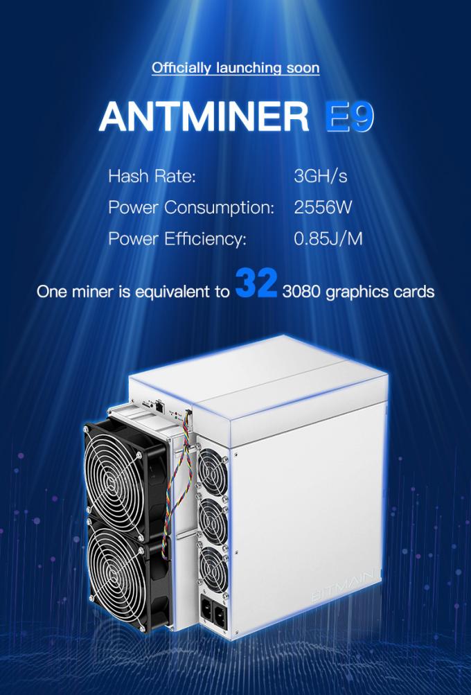 FCC 2556W 12V انت ماینر E9 3Gh بیت مین اتاش ASIC Mining Device 0