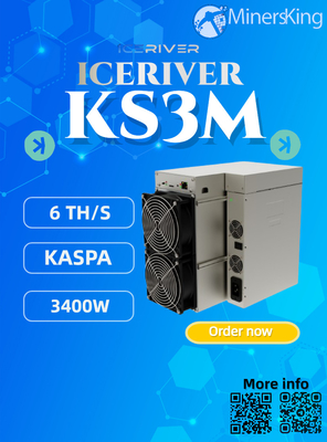 Iceriver KS3M 6T 3200W KAS ماشین معدن اتصال شبکه ایثانت