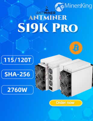 Bitmain S19k Pro BTC آسیک ماینر 115th/S ماشین بیت کوین آسیک